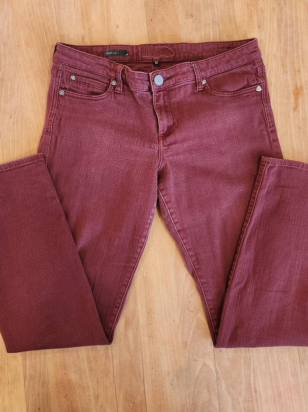 Kut from the Kloth Wine Stretch Skinny Jeans